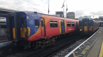 (Soon To Be Withdrawn) - SWR - Class 455s - at Clapham Junction Stn - Platforms 10 & 11 - 21/08/2025