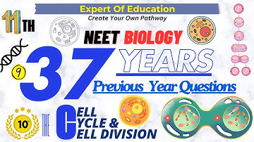 Cell Cycle & Cell Division in NEET: 37 Years PYQs Solved Step-by-Step | Class 11 Biology | PART 9