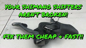 REPAIR BROKEN SHIMANO SHIFTERS FAST & FOR CHEAP! STICKING STUCK GHOST SHIFTING