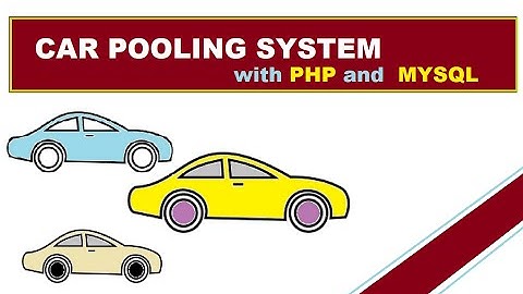 Car pooling system in php mysql | Car Rental system in PHP and MySql | e-Carpool