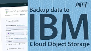 How to backup data to user's own IBM Cloud Object Storage thru AhsayOBM client software