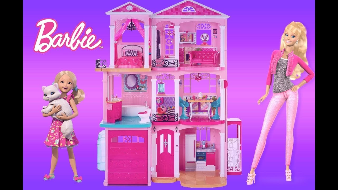 barbie ruya evi barbie dream house kutu acilimi ve kurulum videosu barbie dream house barbie house barbie