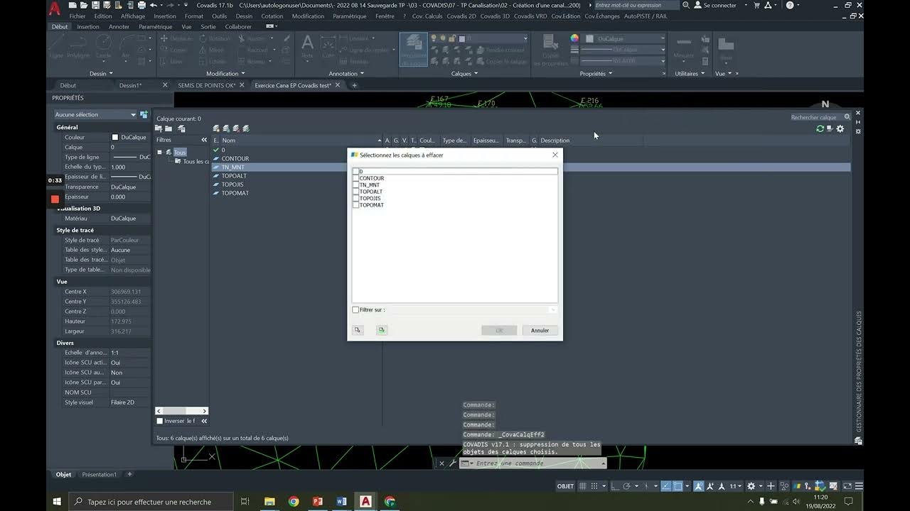 Supprimer des calques insupprimables AutoCAD Covadis - YouTube