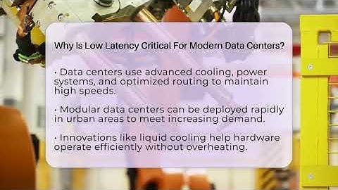 Why Is Low Latency Critical For Modern Data Centers? - Talking Tech Trends