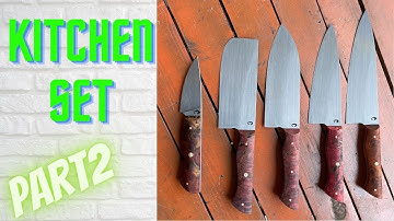 Making a set of Kitchen Knives (Part 2) (Finished)
