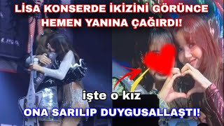 Lisa Konserde Ikizini Görünce Hemen Yanına Çağırdı,Ona Sarılıp Duygusallaştı