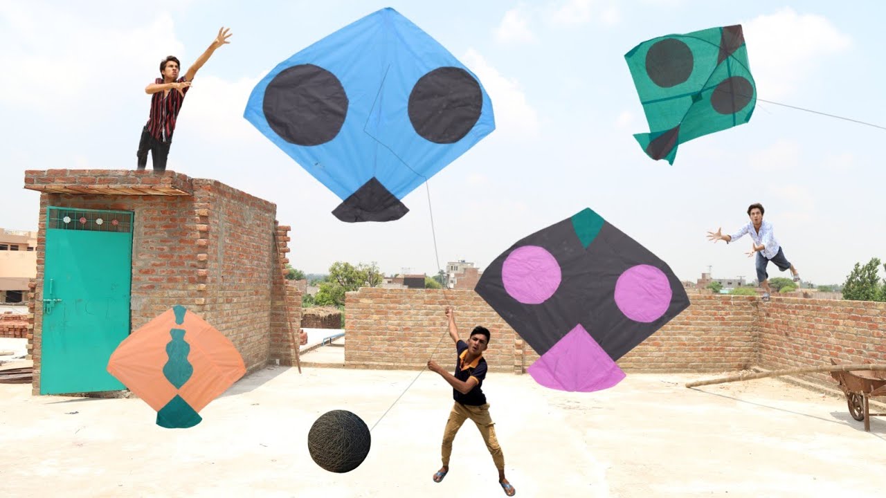 New Trick To Abubaker Kite Catch With Other Roof YouTube