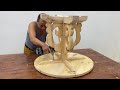Amazing Techniques Woodworking Skills Ingenious Easy - Build A Round Table With Perfect Curves Art