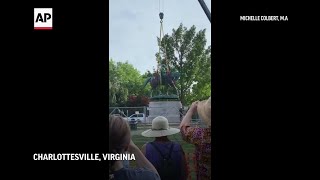 Robert E. Lee statue removed in Charlottesville