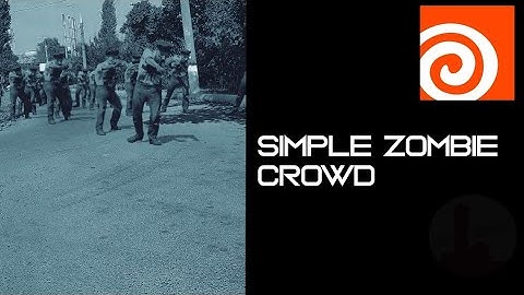 HOUDINI:  SIMPLE ZOMBIE CROWD VFX #houdini, #vfx, #particles