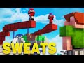 The craziest CLUTCH against SWEATS in BEDWARS #bedwars #minecraft