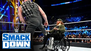 Brock Lesnar destroys Sami Zayn and his nurses SmackDown Dec 10 2021