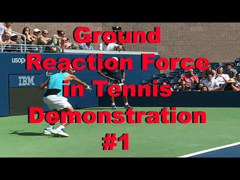 Ground Reaction Force In Tennis Demonstration #1