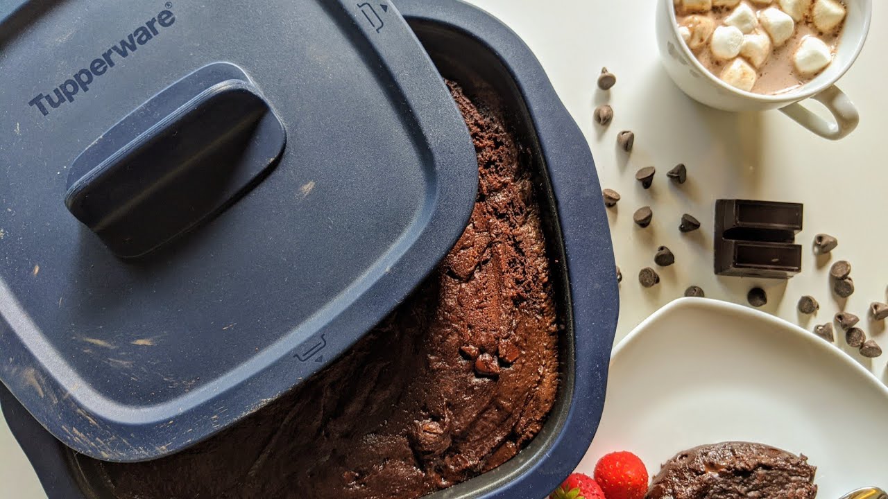 Brownies Avalanche De Chocolat Dans Le Micropro Grill De Tupperware Youtube