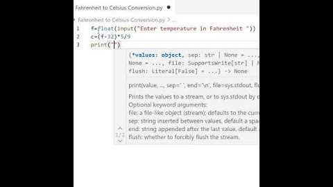 Program to Convert Fahrenheit to Celsius | Python Programming | Faiz Rasool Online