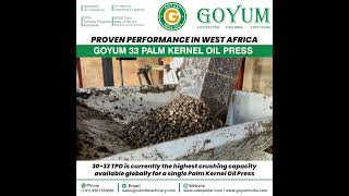 Goyum 33 Palm Kernel Oil Press | High-Performance Oil Extraction Machine in West Africa