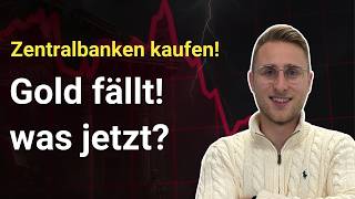 Gold falls – central banks continue to buy!