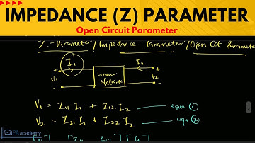 Introduction to Impedance Z Parameter of Two Port Networks. Open Circuit Parameters Formula