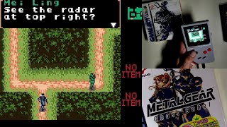 Jugando Metal Gear Solid (Ghost Babel) de GB Color en Chromatic