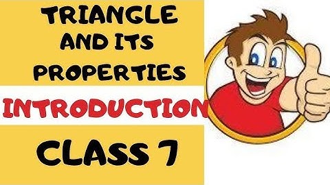 Class 7th chapter 6 triangle and it