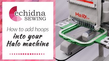 How to add new, non-standard hoops into your Halo | Echidna Sewing
