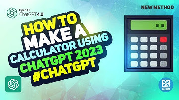 How to Make a Calculator Using ChatGPT 2025 | ChatGPT Tutorial