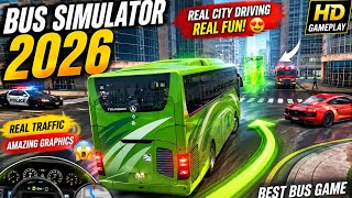 Euro Coach Bus Simulator 2026: City Bus Driving Games - Android Gameplay 🔥TosifGamePlayTV  screenshot 3