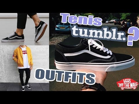 outfits con tenis vans old skool hombre