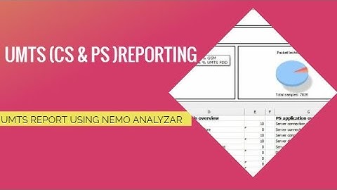 3G Umts (cs & ps) report using nemo analyzer