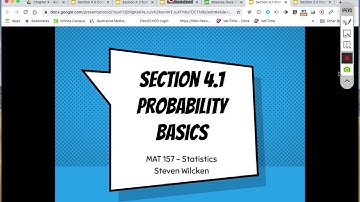 Statistics Chapter 4 Section 1 Probability Basics