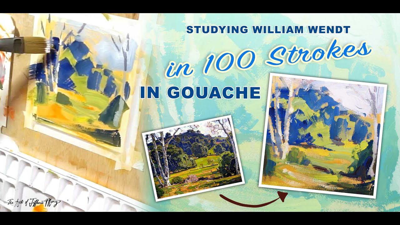 Creating a Painting in 100 strokes (time-lapse)