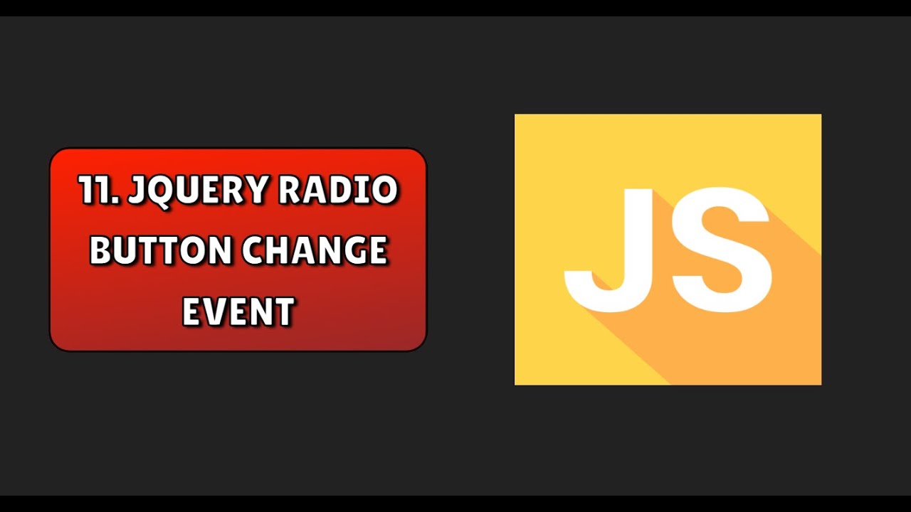 11. jquery radio button change event - YouTube