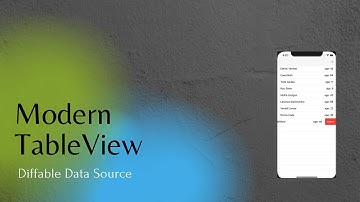 UITableView with UITableViewDiffableDataSource | iOS Development
