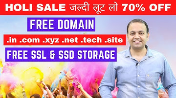 Holi Offer Cheap Web Hosting 70% Off | Free SSL & Domain | SSD Storage 30 Days Money Back Guarantee