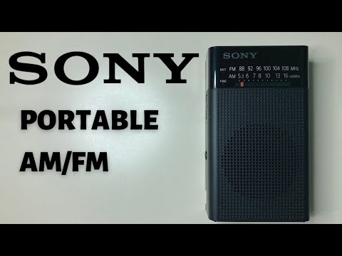 SONY ICF-P26 Pocket Radio AM FM Review and Demonstration - YouTube