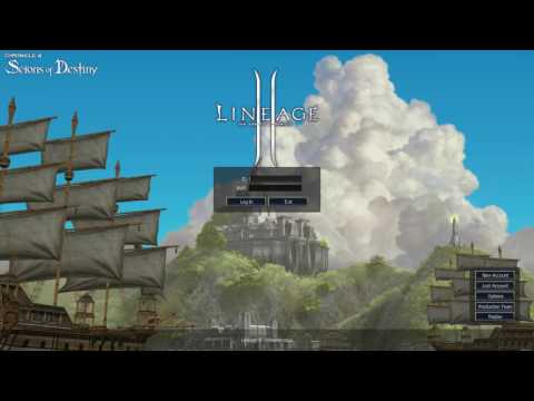 Lineage 2 - Scions of Destiny (Chronicle 4) : Login Screen