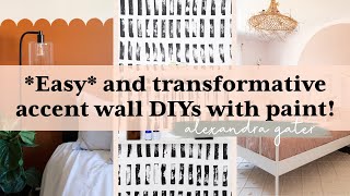 5 *EASY* DIY Paint Accent Wall Ideas For Every Room In Your Home