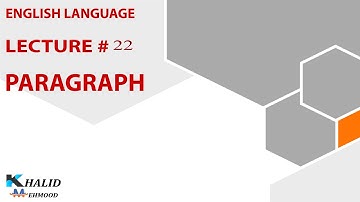 Paragraph | English language || By Khalid Mehmood