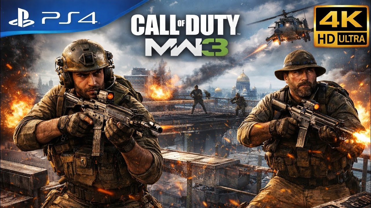 “La misión más intensa en altura 😱 | MW3 4K PS4”PRO ULTRA HD HDR 