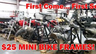 Minibike Frames only $25 at BMI Karts