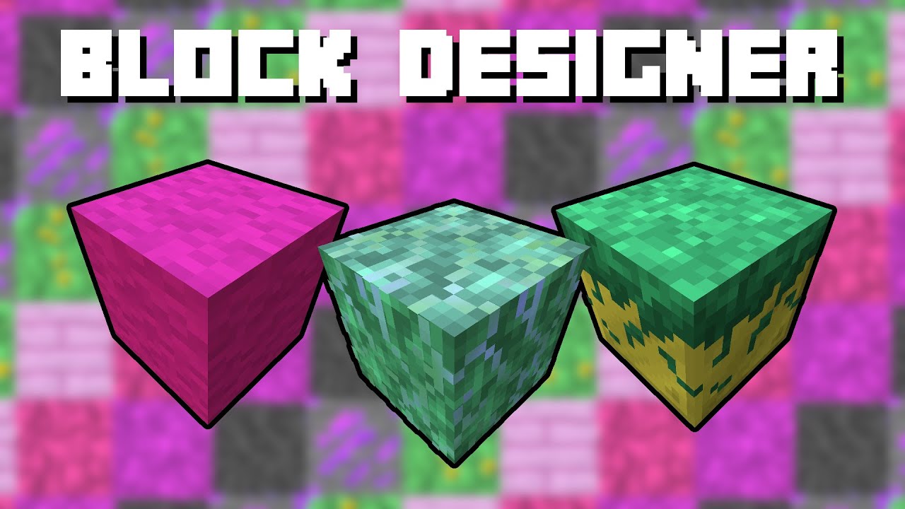 Custom Blocks in Vanilla Minecraft - Block Designer v3.0 - YouTube
