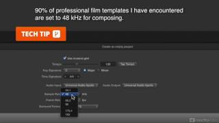 Logic Pro FastTrack 204: Scoring to Picture Toolbox - 3. Frame Rate  Sample Rate