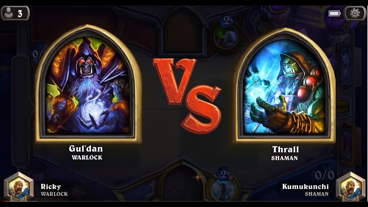 Hearthstone Standard Whizbang Underbelly Underlings Shaman vs Zoo Warlock