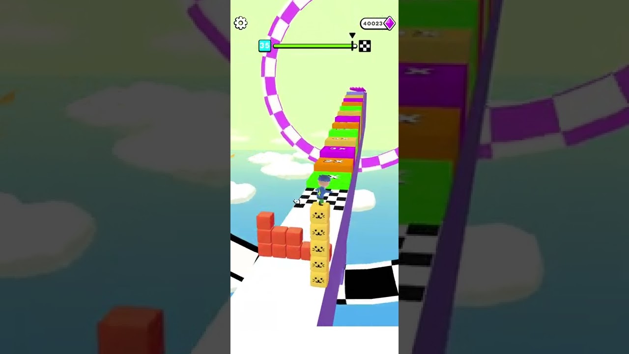 cube surfer game online ! level 35 