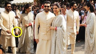 Deepika Padukone Ranveer Singh Step Out As Husband Wife For To Take Blessings At Sidhhivinayak