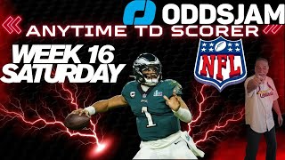 Model Predictions For Saturday Games Week 16 |  Anytime Touchdown Scorers