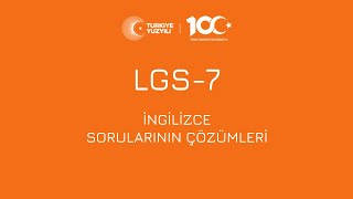 LGS-7 İNGİLİZCE SORULARININ ÇÖZÜMLERİ (3 MAYIS 2024)