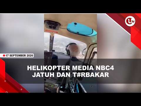 HELIKOPTER NBC4 JATUH SAAT LIPUTAN, PILOT DAN FOTOGRAFER JURNALIS T*W4S | U-NEWS