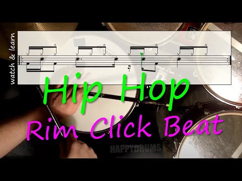 Advanced Drum Groove - Hip Hop Feel (Rim Click)