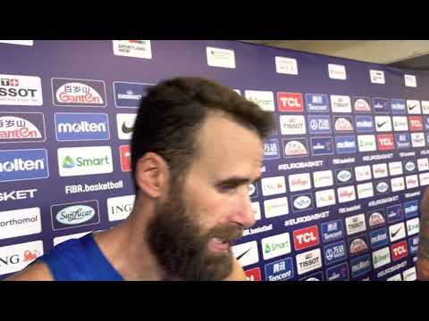 Gigi Datome reacts to beating Serbia